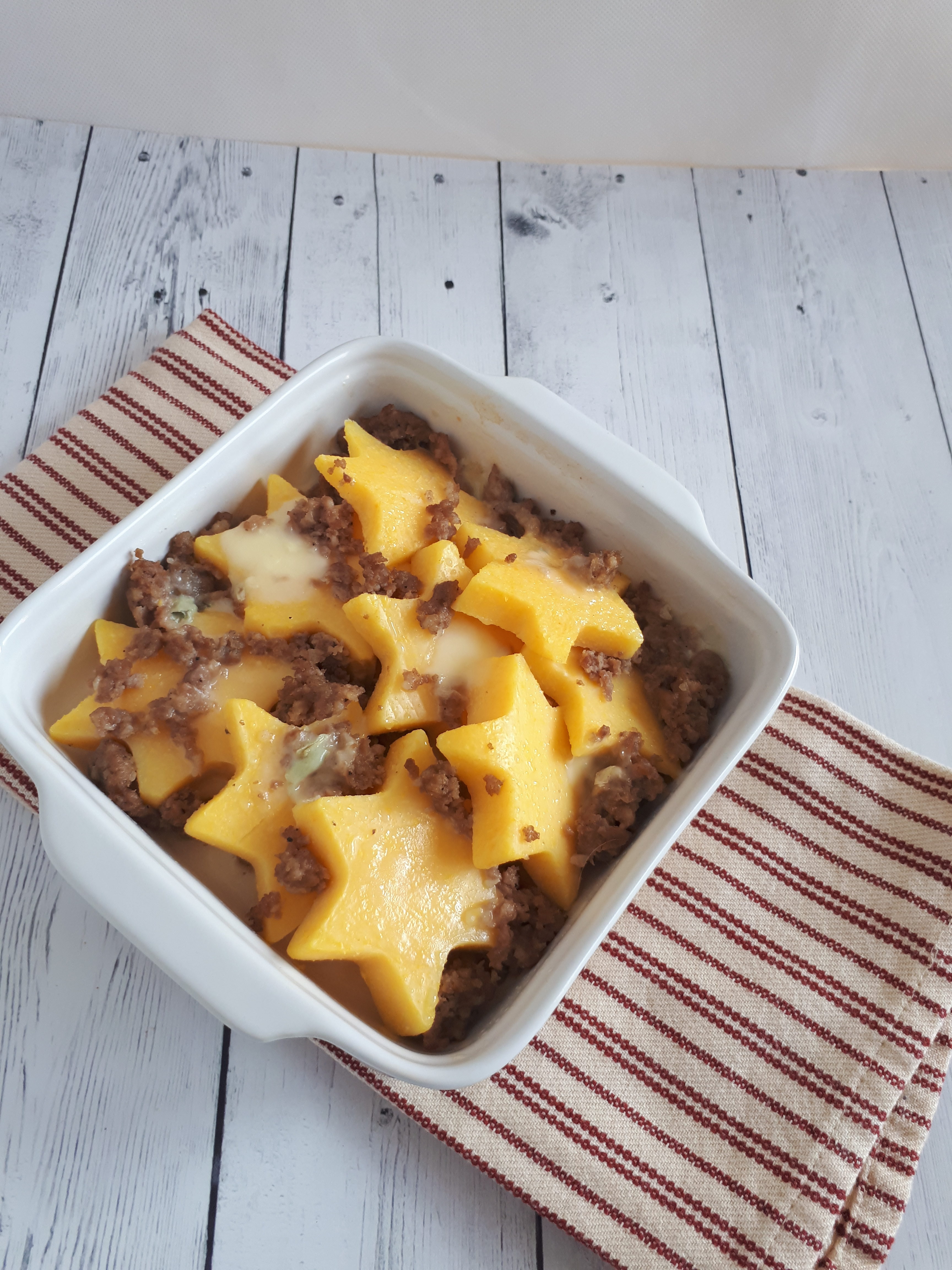 POLENTA AL FORNO CON SALSICCIA E GORGONZOLA