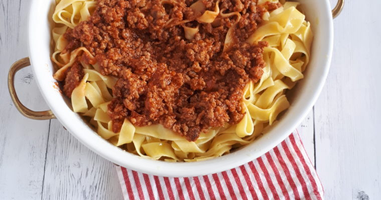 TAGLIATELLE AL RAGU’