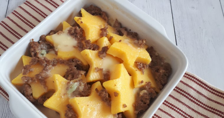 POLENTA AL FORNO CON SALSICCIA E GORGONZOLA